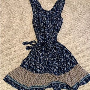 Tie waste tank top dress